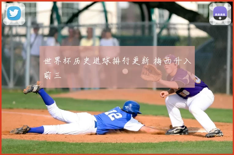 世界杯历史进球排行更新 梅西升入前三
