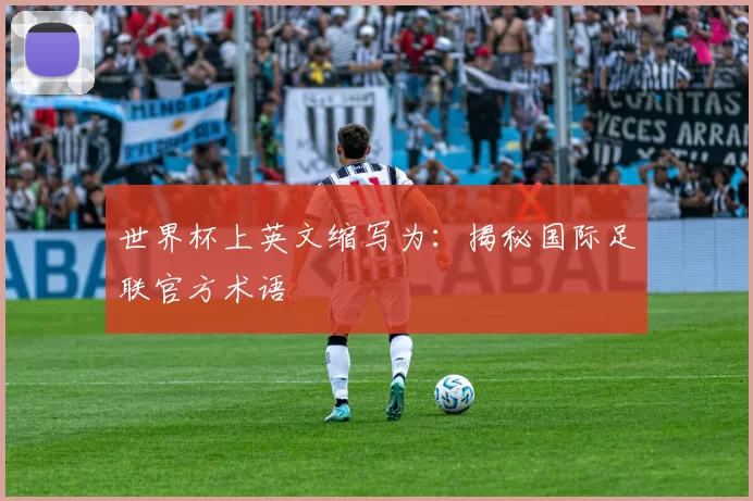 世界杯上英文缩写为：揭秘国际足联官方术语